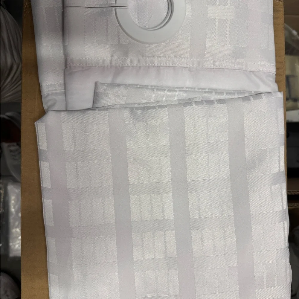 French Laundry White Shower Curtain